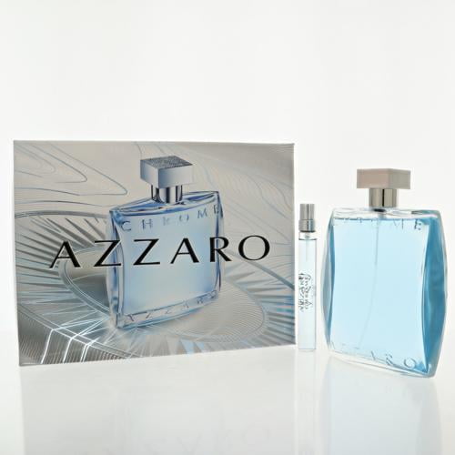 Azzaro Chrome 3 Piece Set For Men: 3.38 Oz Eau De Toilette Spray