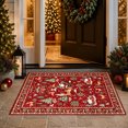 thumbnail image 6 of Christmas Door Mat, Nonâ Velvet Welcome Rug, Santa Reindeer Printed Floor Mat for Entryway Indoor Holiday Home Decor, 6 of 6