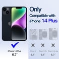 thumbnail image 2 of JETech Electroplated Case for iPhone 14 Plus 6.7-Inch, Camera Lens Full Protection, Compatible with MagSafe Wireless Charging, Shockproof Soft TPU Phone Cover (Black), 2 of 7