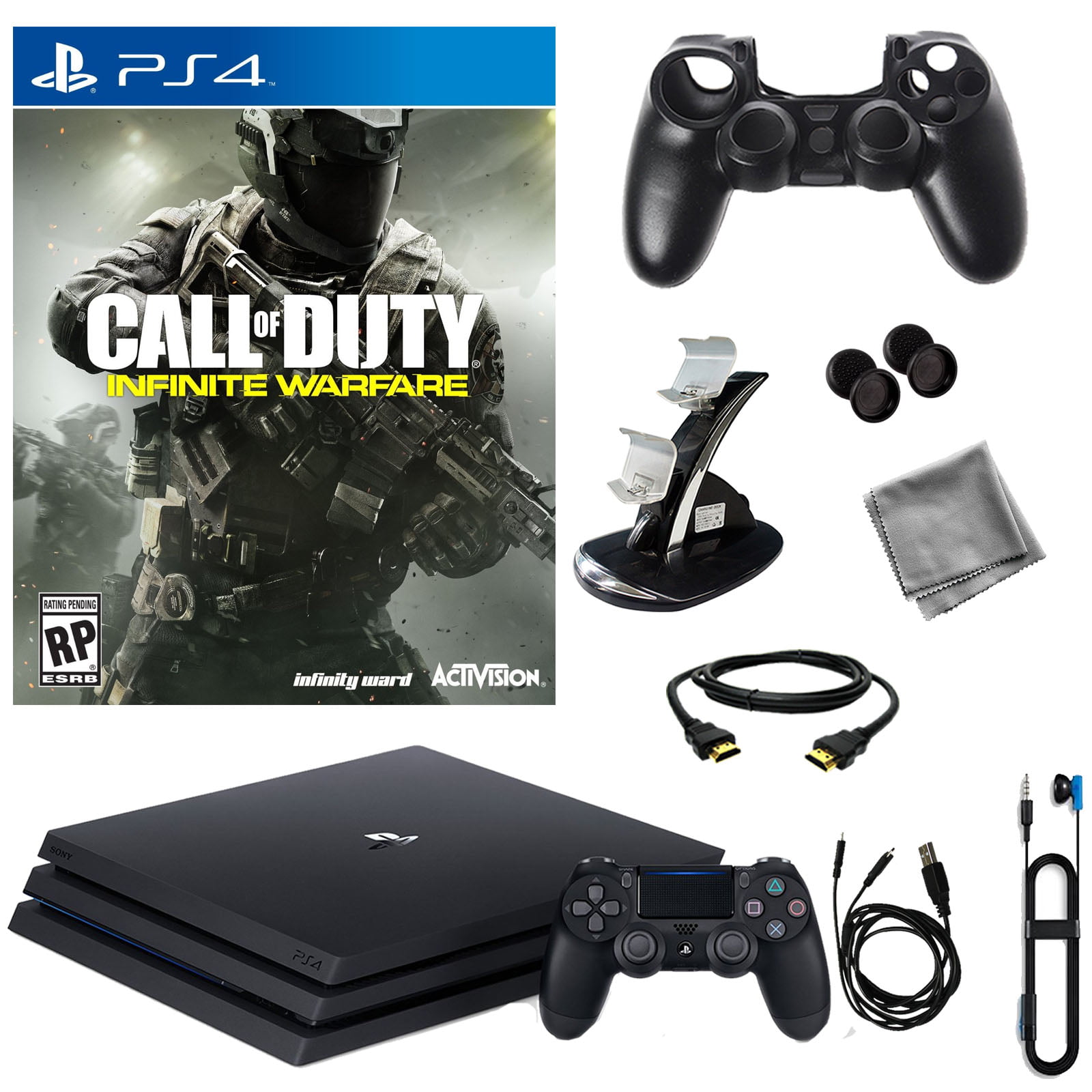PlayStation 4 Pro 1TB Console With Infinite Warfare & 8 in 1 Kit