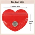 thumbnail image 2 of 100pcs Mini Bags for Small Business, 2x3 inch Heart-Shaped Jewelry Bags Clear Mylar Ziplock Baggies Cute Packaging Supplies for Earring Sample (Red), 2 of 14