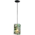 thumbnail image 2 of Meyda 142809 5.5 in. Square Metro Fusion Parade Quadrato Mini Pendant, Green Red Confetti & Dichro Chips & Red & Blue, 2 of 2