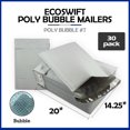 thumbnail image 6 of EcoSwift Brand Premium Poly Bubble Shipping Bag Self-Seal Mailer, 14.25 in. x 19 in. (Size 7), Solid Gray, 30-Pack, 6 of 8