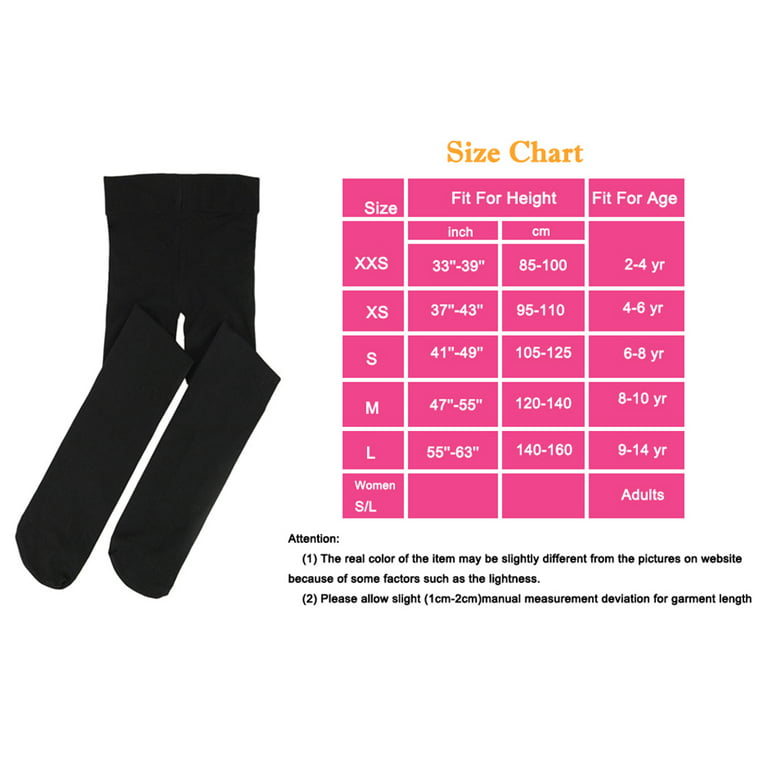 Stelle Little Girls Footed Dance Tights Students School Footed Tights,Ultra  Soft Toddler Stretch Ballet Tights Girls Leggings Uniform Tights,Black