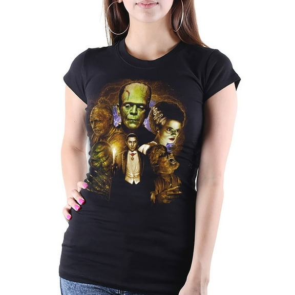 Rock Rebel Women's Universal Monsters Full Color Collage T-Shirt XX-Large