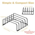 thumbnail image 6 of Fikoksol Cutting Board Organizer,  2Pcs Black Cutting Board Holder Rack Baking Cookie Pan Sheets Cooling Small Racks Storage Stand for Kitchen Cabinet Countertop Bakeware Organizer, 6 of 6