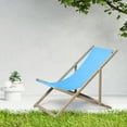 thumbnail image 3 of Beach Chair Of 2 - Solid Wood Folding Chairs With Adjustable Height For Relaxation Blue Patio Lounge Wooden Outdoor Comfort, 3 of 5