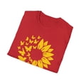 thumbnail image 5 of Butterflies Sunflowers, Gildan Unisex Softstyle T-Shirt, Graphic Tee, S-3XL, 5 of 5