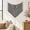 Gray, variant on Gray Woven Macrame Tapestry, Large Curtaleaf Shape with Beads and Tassels for Wall Decor