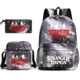 thumbnail image 1 of Stranger Things Backpack 3 Piece Set Student School Bag Canvas Bag JJM, 1 of 3