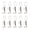 White, variant on 10 Pieces Sturdy Metal Towel Clip For Kitchen and Bathroom Organization