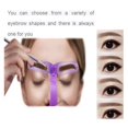 thumbnail image 3 of 8 Pcs/set Outils de Maquillage Professionnels pour Sourcils Fins Réutilisables pour Modeler et Retoucher les Sourcils (Poignée Violette), 3 of 5