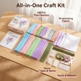 thumbnail image 2 of MQUPIN 600 Pcs Pipe Cleaners attached Pink PVC Bag,9mm x 12inch 30 Colors Pipe Cleaners for crafts, Craft Supplies Multicolor Chenille Stems for Art&Craft DIY Decorations, 2 of 7