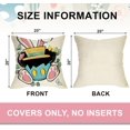 thumbnail image 2 of Easter Hunting Squad Decorative Throw Pillow Covers 20 x 20 Set of 4, Bless This Nest Bunny Ears Cushion Case Decor, Spring Rabbit Eucalyptus Leaves Home Decoration for Sofa Couch, 2 of 6