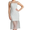 thumbnail image 4 of Muse Dress - Women's Sleeveless polka dot midi mesh dress, 4 of 6
