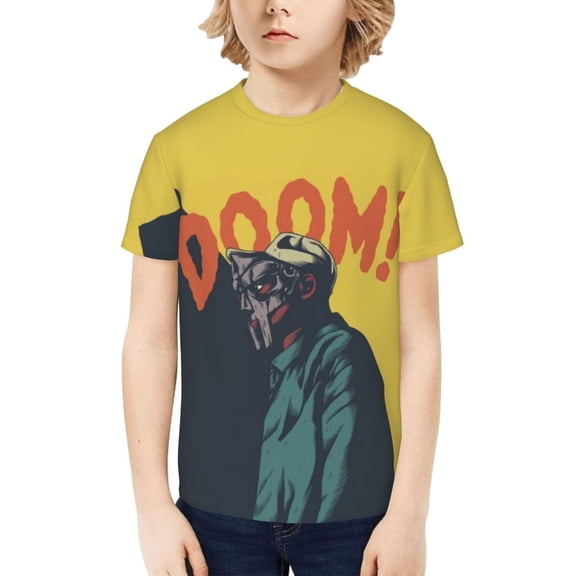 Mf Doom Kids T-Shirt 3d Printed Graphic T-Shirts Boys And Girls Short Sleeve Shirts For Youth Kids X-Small