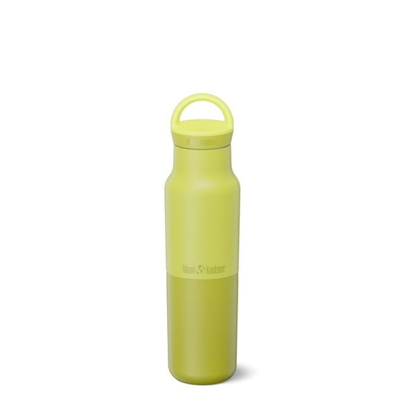 Klean Kanteen Rise Classic Insulated Water Bottle - Keeps Drinks Cold for 42 Hours - Stainless Steel - Insulated Water Bottle - Leak & Sweat-Proof - Arch Loop Cap - 12 oz - Acacia