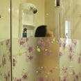 thumbnail image 5 of LELINTA Purple Flower Waterproof Window Glass Sticker Waterproof Frosted Privacy Home Bathroom Removable Decals Self Adhesive Film Wall Sticker, 5 of 5