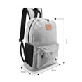 thumbnail image 2 of Mochila Escolar Impermeable Idea Nuova con Puerto USB Color Gris, 2 of 4