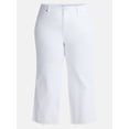 thumbnail image 5 of Terra & Sky Women's Plus Mid Rise Wide Leg Ankle Cut Hem Jeans, 26" Inseam, Sizes 16W-24W, 5 of 5