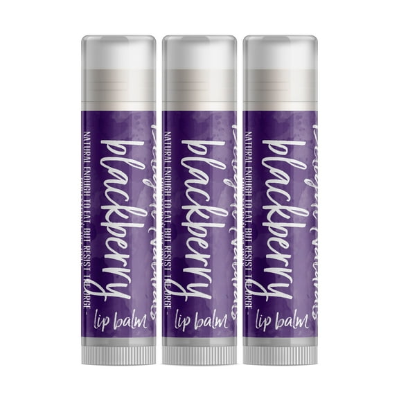Delight Naturals Blackberry Lip Balm - 3 Pack