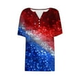 thumbnail image 4 of VerPetridure American Flag Shirt Women 4th of July Patriotic T Shirt Funny Stars Stripes Graphic Tee Independence Day T-Shirt Top, 4 of 5