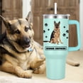 thumbnail image 3 of German Shepherd Gift for Dog Owner,40oz German Shepherd Tumbler with Handle Insulated Reusable Stainless Steel Travel Water Bottle (Color 2), 3 of 6