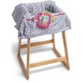 Boppy Shopping Cart Cover Park Gate Gray Pink