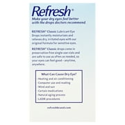 REFRESH Classic Lubricant Eye Drops Single-Use Containers 30 Each (Pack of 4)