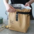 thumbnail image 4 of Bento Sac Réglable Ouverture Grand en Toile Design à Cordon Sac à Main Accessoires de Pique-Nique, 4 of 7