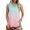 Multicolor #6, variant on Womens Tops Fashion Gradient Print V-Neck Tank Tops Leisure Loose Fit Sleeveless Standard Straps Shirts Basic Clothing