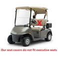 thumbnail image 6 of 4PCS Golf Cart Seat Cover Red Pleated for EZGO TXT 2014+, Valor, Front Rear Seat, 6 of 9