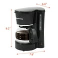 thumbnail image 6 of Elite Cuisine Black 5-Cup Drip Coffee Maker, 6 of 8
