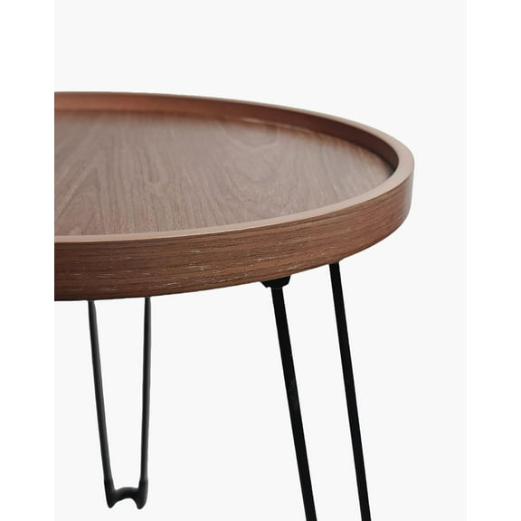 16 ",Round and Small Nested Coffee Table, Easy to Assemble Round Coffee Table，Sofa Side Table in Living Room, nightstand for Home，Living Room and Office