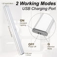 thumbnail image 7 of Lepotec 15.8Inch Under Cabinet Light - Wireless Rechargeable Motion Sensor LED Light with Built-in Magnet for Kitchen, Wardrobe, Closet, 7 of 7