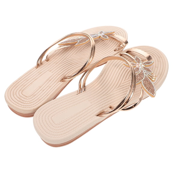 AURARMLET Beach Sandals - Women's Comfortable Toe Ring Sandals for Beach Outings 1 Pair