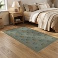 thumbnail image 2 of ODIKA 5'x7' Washable Area Rug Retro Men Mug Motif Confetti Novelty Aesthetic for Small Living Room, Bedroom, Easy Care, Non-Shedding, Pet Friendly, 2 of 7
