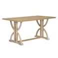 thumbnail image 6 of Harper & Bright Designs Farmhouse Dining Set for 6, Rectangular Kitchen Dining Table Set with 4 Upholstered Chairs and Bench, Natural Wood Wash, 6 of 10
