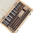 Broach Kit DENSET 18pcs Keyway Broach Kit 1/8 3/16 1/4 3/8 Inch HSS CNC ...