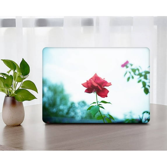 KSK KAISHEK Protective Case Hard Cover Only Compatible MacBook Air 13 inchs with No Touch No USB-C + Black Keyboard Cover Model: A1369 A1466( Rose series 0627)