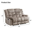 thumbnail image 7 of Bonzy Home Manual Reclining Chair Double Recliner Loveseat Sofa Set Adjustable Backrest Living Room Sets, 7 of 7