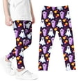 thumbnail image 5 of Halloween Outfits for Girls Funny Cute Printed Graphic Leggings Stretch High Waist Pull On Jeggings Pants (6 Years, Style E), 5 of 6