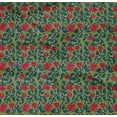 thumbnail image 4 of oneOone Organic Cotton Poplin Twill Fabric Leaves & Floral Block Printed Craft Fabric BTY 42 Inch Wide, 4 of 4