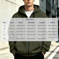 thumbnail image 4 of Jackets for Men Classic Hooded Zip Up Long Sleeve Solid Color Everyday Jacket, 4 of 9