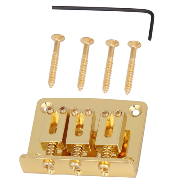 Montaje Sillines Puente Guitarra Eléctrica Yuyangstore 3 Cuerdas Oro