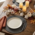thumbnail image 4 of Sm:)e 15 Inch Round Braided Placemats Set of 4, Cotton Polyester Washable Heat Resistant Placemats, Decor for Kitchen Dining Table and Party(Grey), 4 of 7
