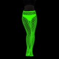 thumbnail image 4 of XIAONU Stretchy Fishnet Tights for Women Printed Graphic Holiday Wear Legging Bottoms, 4 of 6