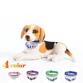 thumbnail image 3 of Collier pour Chat en Cuir avec Pompons, Collier pour Chien Réglable Rétro Gemme Colliers pour Petits Animaux Accessoires pour Chien Chaton Chiot, Bleu, 25cm, 3 of 8