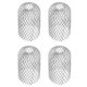 thumbnail image 4 of Yjmei - Paquete de 4 mallas de aluminio para canalones, protector de bajantes de metal, láminas de filtro de malla, protector de bajantes de malla ajustable (12 x 17 cm), 4 of 4