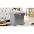 thumbnail image 4 of Holly Concaved Storage Ottoman Light Grey, 4 of 11